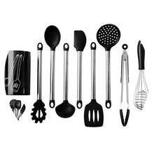 Load image into Gallery viewer, 9PCS Silicone Kitchenware Cooking Spoon Soup Ladle-Egg Spatula Turner Kitchen Tools Cooking Utensil Set Dinnerware Tools