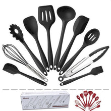 Load image into Gallery viewer, 10pcs 5pcs Silicone Cooking Utensils Sets Heat Resistant Kitchenware Baking Utensils Kitchen Cooking Tools Set Accessories