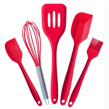 Load image into Gallery viewer, 10pcs 5pcs Silicone Cooking Utensils Sets Heat Resistant Kitchenware Baking Utensils Kitchen Cooking Tools Set Accessories