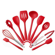 Load image into Gallery viewer, 10pcs 5pcs Silicone Cooking Utensils Sets Heat Resistant Kitchenware Baking Utensils Kitchen Cooking Tools Set Accessories
