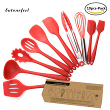 Load image into Gallery viewer, 10PCS Silicone Cooking Utensils Non-Stick Kitchenware Cooking Tool Sets Kitchen Cookware Baking Tools Gadgets