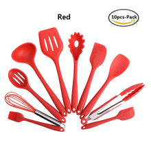 Load image into Gallery viewer, 10PCS Silicone Cooking Utensils Non-Stick Kitchenware Cooking Tool Sets Kitchen Cookware Baking Tools Gadgets